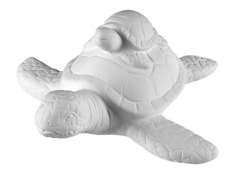 Mama and Baby Sea Turtle Bisqueware