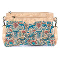 Printed Natural Cork Crossbody Bag & Clutch