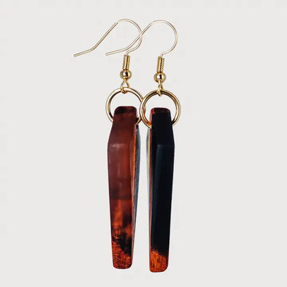 Alice Wooden & Resin Earrings