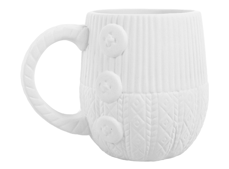 Knit Mug Bisqueware