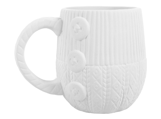 Knit Mug Bisqueware