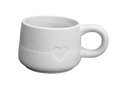 Modern Heart Mug Bisqueware
