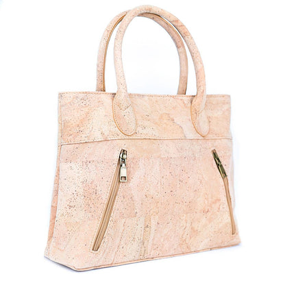 Spacious and Elegant Natural Cork Women's Handbag