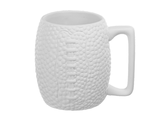 Football Mug Bisqueware