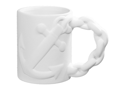 Anchor Mug Bisqueware