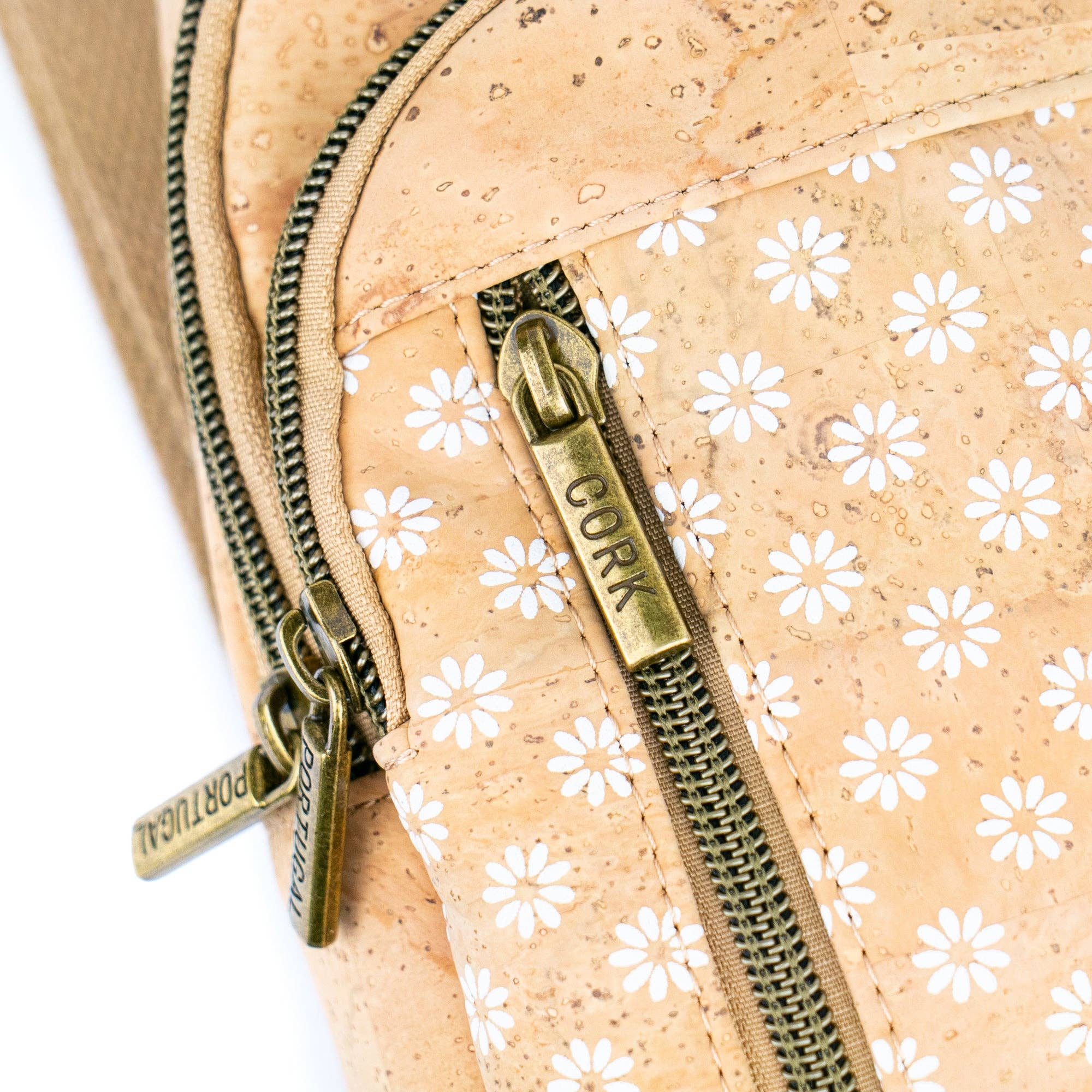 Sling Cork Bag with Adjustable Strap – Floral & Geometric Patterns