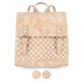 Nautral and floral Cork Backpack