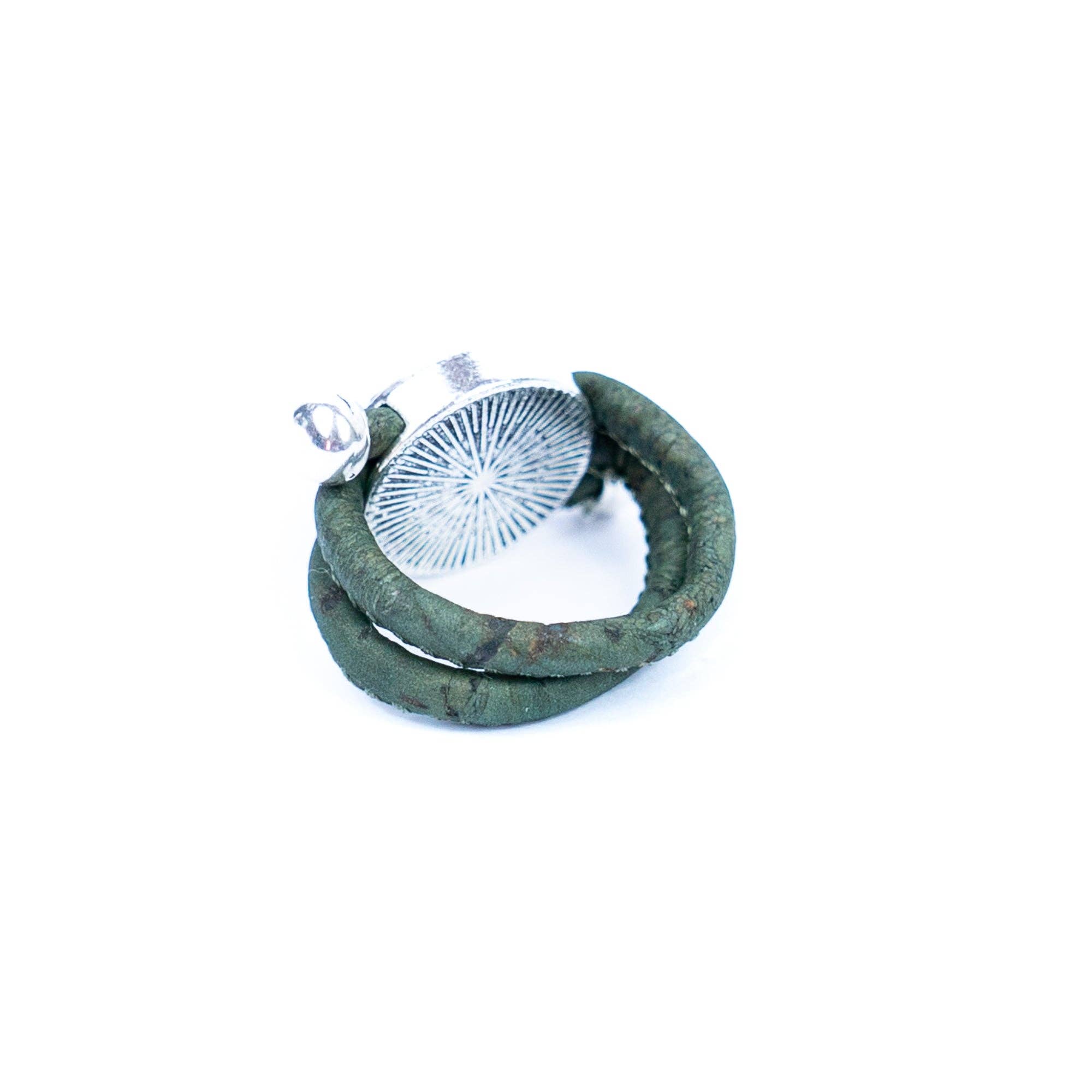 Owls on a tree branch & heart colored cork ring