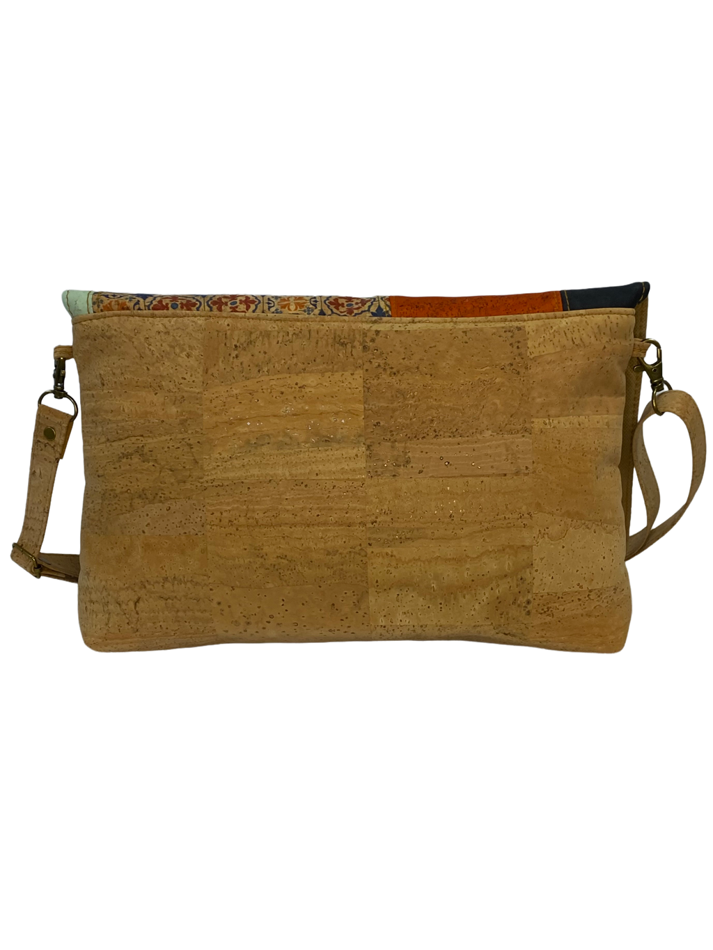 Natural Iris bag with patchwork