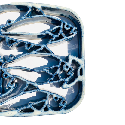 Fish Trivet - Stoneware Pottery