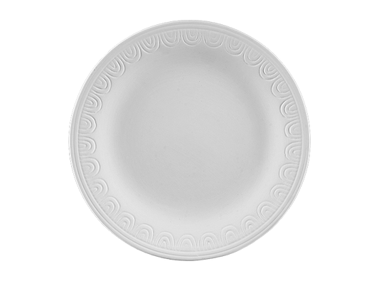 Boho Rimmed Salad Plate Bisqueware