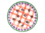 Boho Rimmed Salad Plate Bisqueware