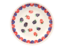 Boho Rimmed Salad Plate Bisqueware