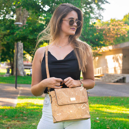 Satchel Molten Gold cork Bag