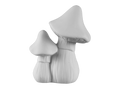 Amanita Mushroom Figurine Bisqueware