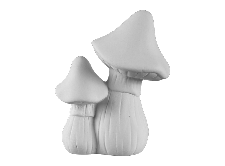 Amanita Mushroom Figurine Bisqueware