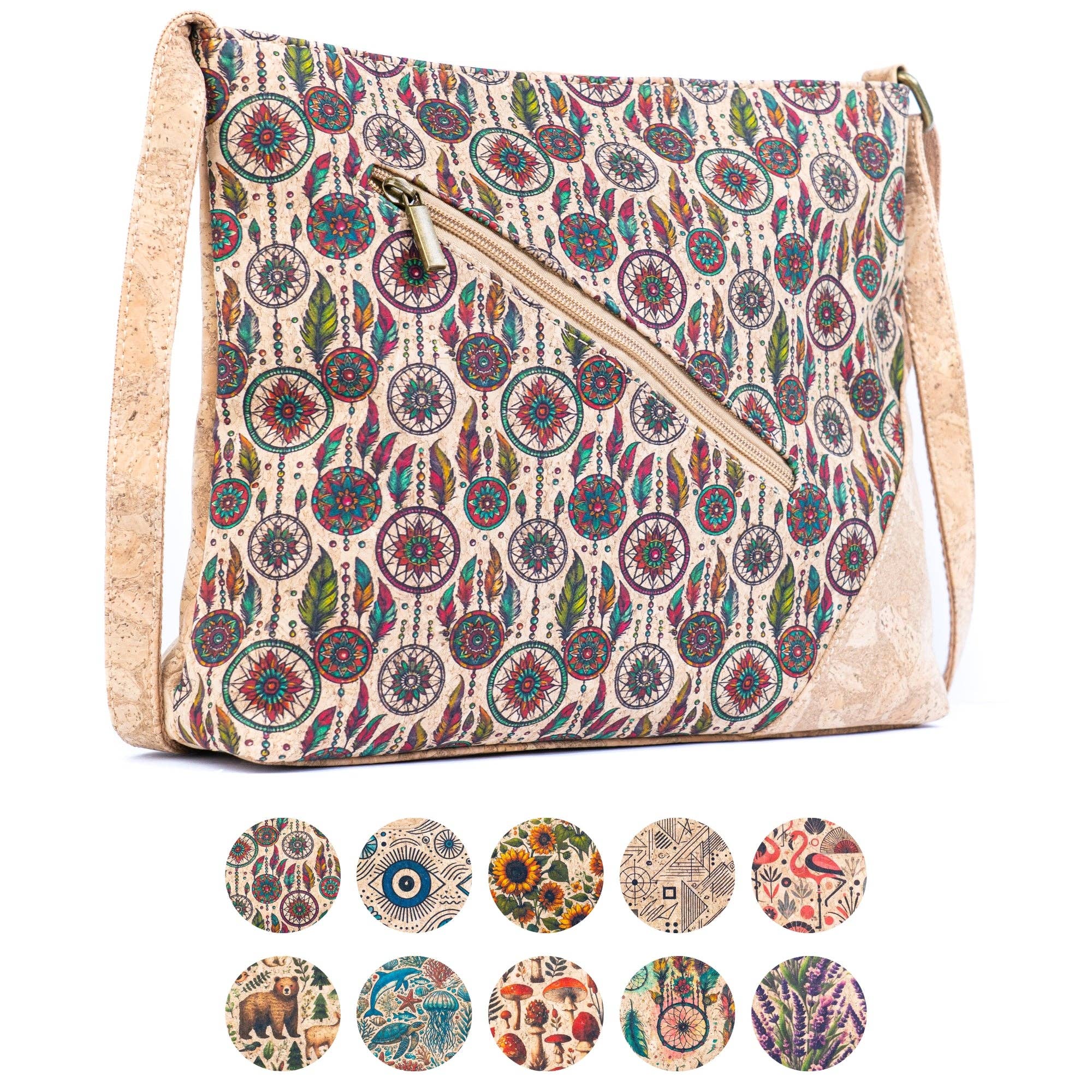Cork Crossbody Shoulder Bag