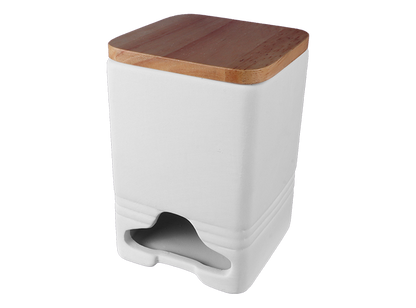Modern Teabag Dispenser Bisqueware