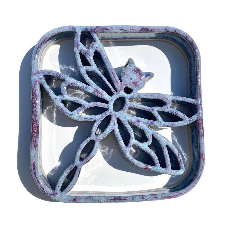 Dragonfly Trivet - Stoneware Pottery