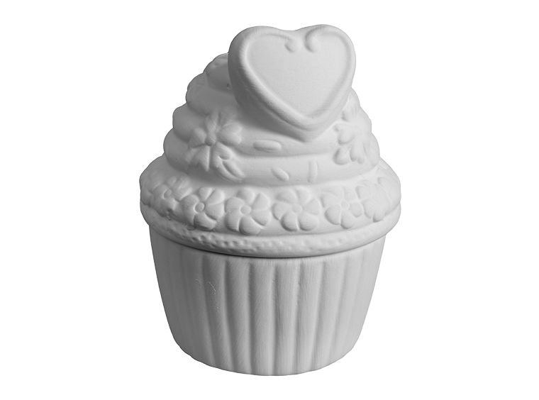 Fancy Cupcake Box Bisqueware