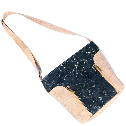 Cork Women's Crossbody Bag with Zippers