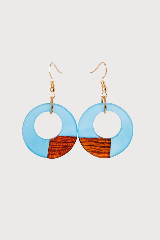 Ella Wooden & Resin Earrings