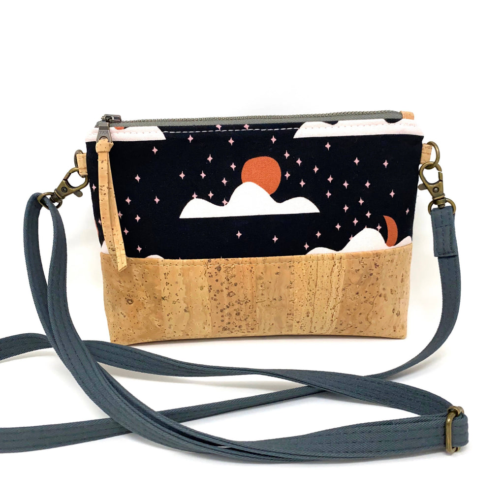 Moonrise Organic Cotton & Cork Crossbody