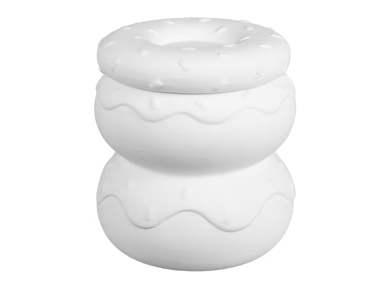 The Double Donut Box Bisqueware