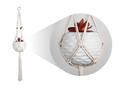 Ocean Drift Macrame Hanging Planter Bisqueware