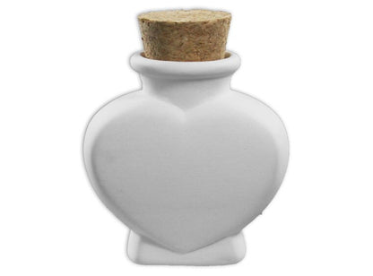 Heart Jar Bisqueware