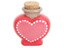 Heart Jar Bisqueware