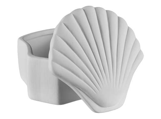 Seashell Box Bisqueware