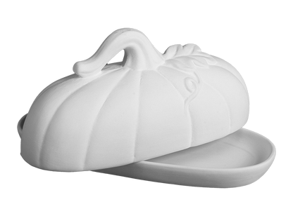 Harvest Butter Dish Bisqueware