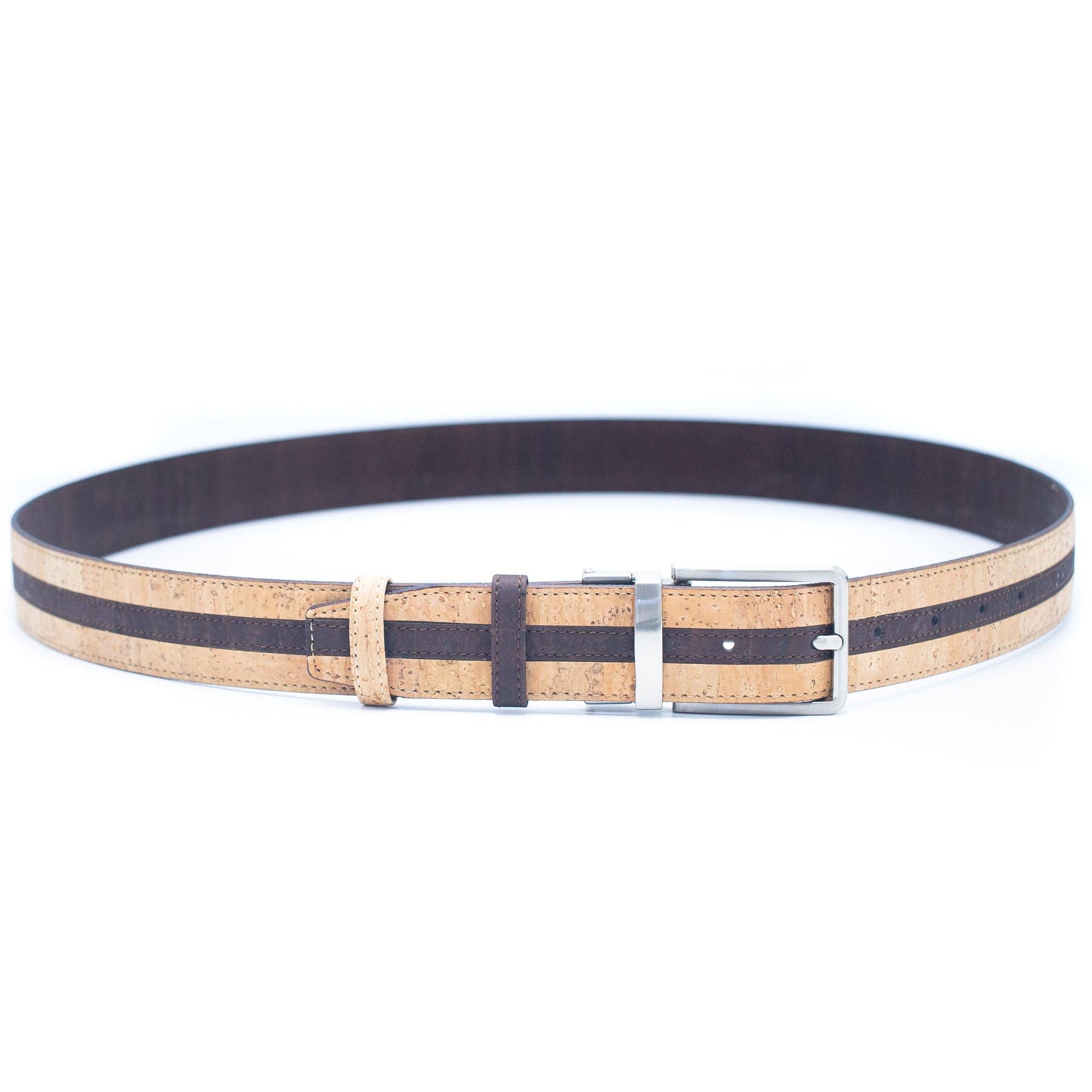 Dual brown Cork Belt