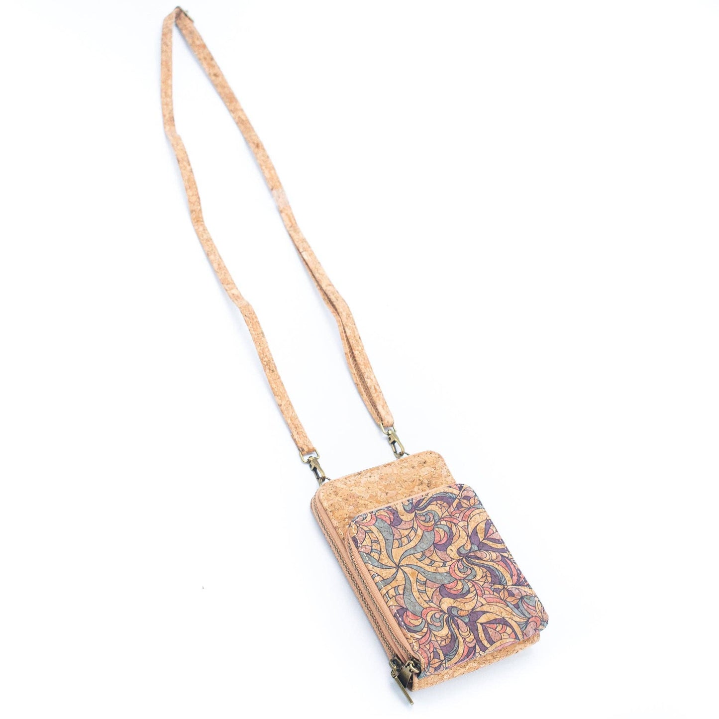 Natural Cork Women's Crossbody Phone Wallet