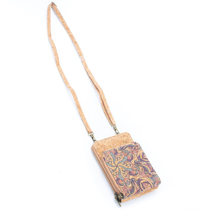 Natural Cork Women's Crossbody Phone Wallet