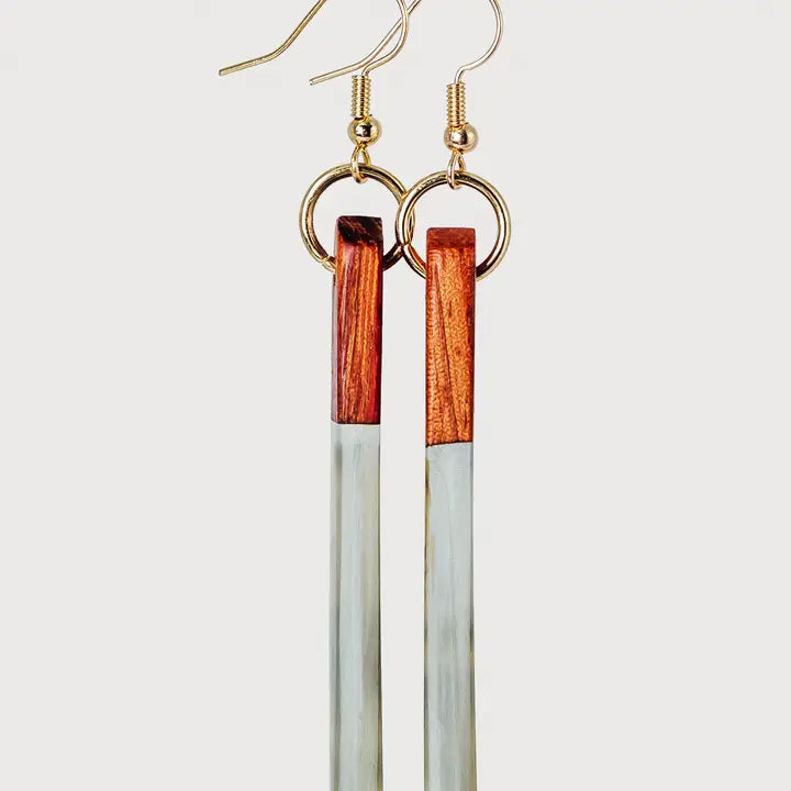 Jamie Wooden & Resin Earrings