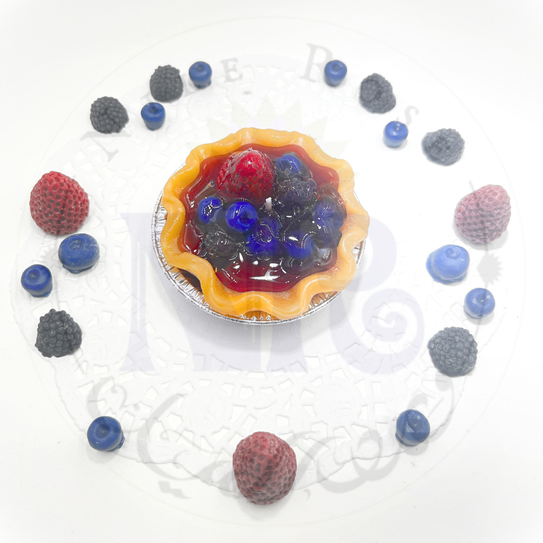 Delightful Berry Nice Pie Candle 3"