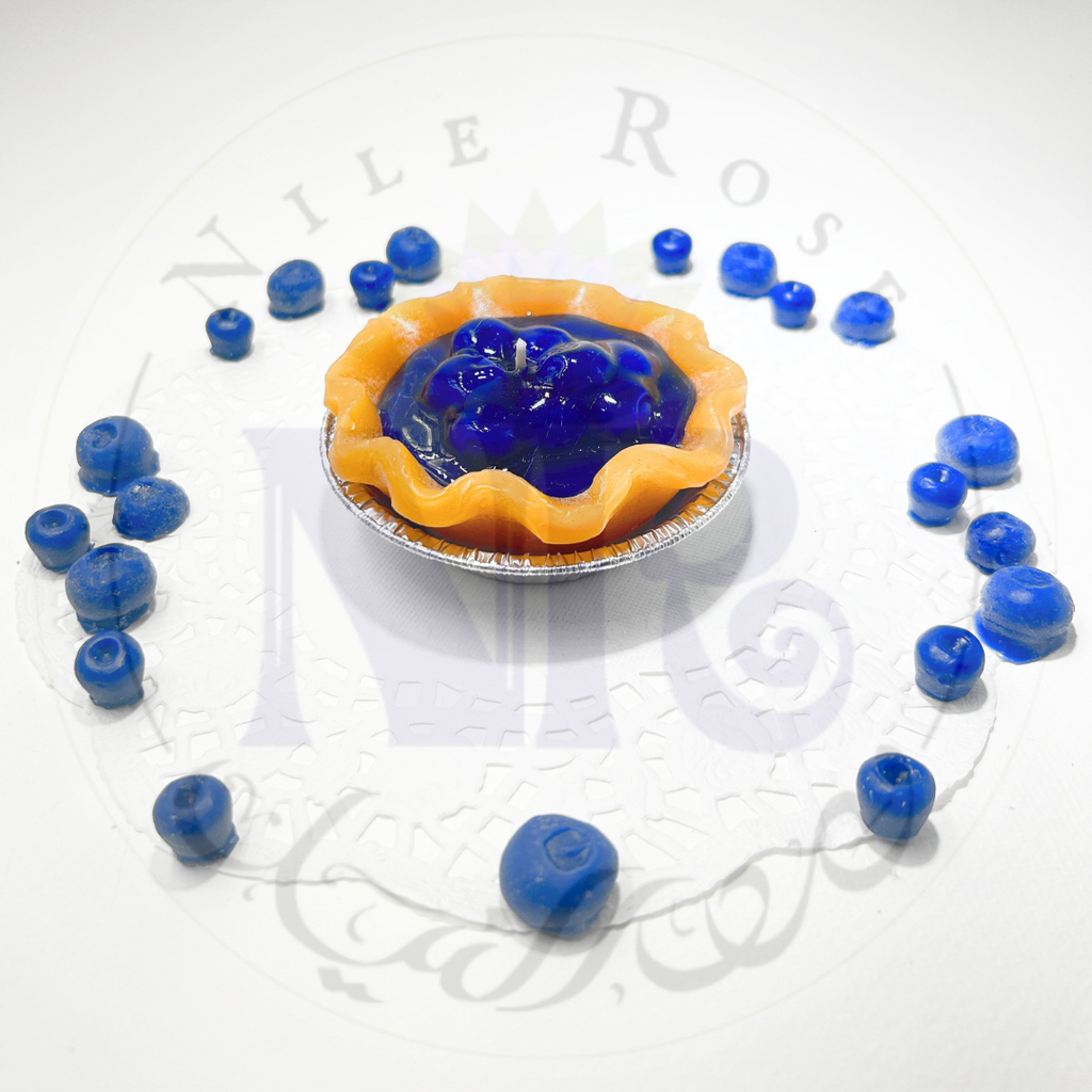 Delightful Blueberry Pie Candle 3"