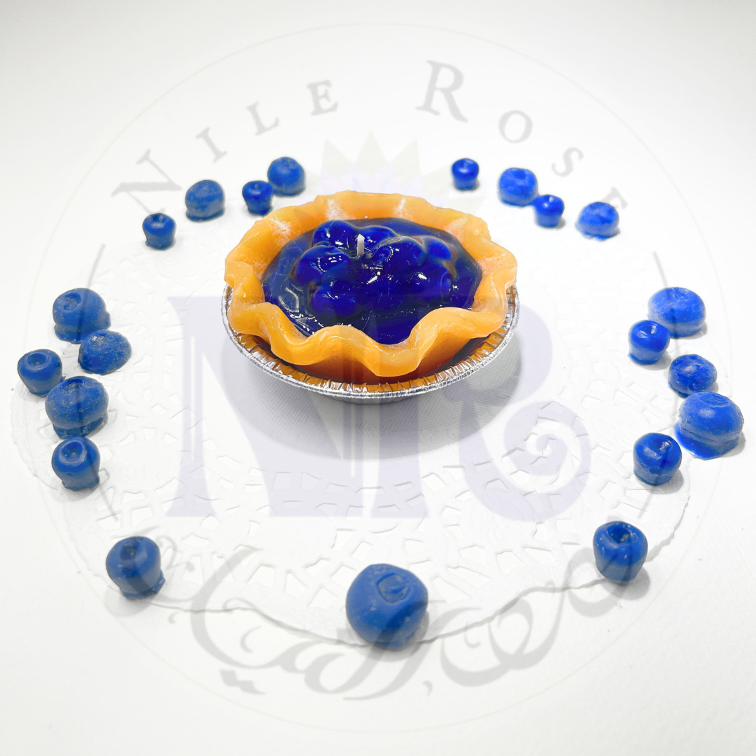 Delightful Blueberry Pie Candle 3"