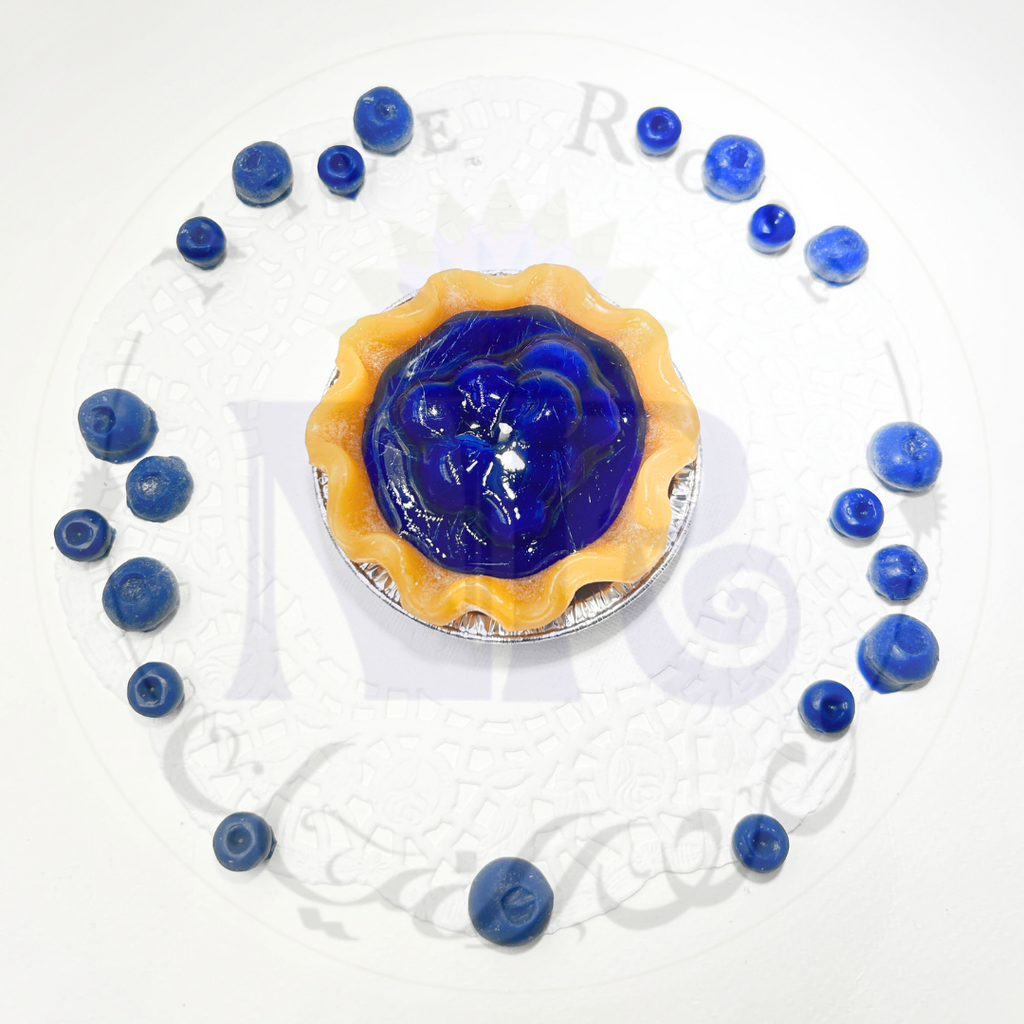Delightful Blueberry Pie Candle 3"