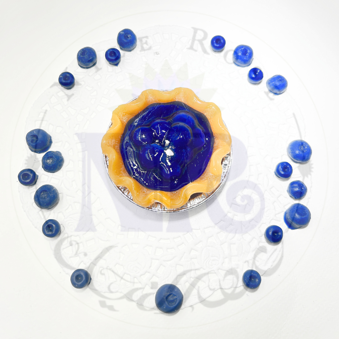 Delightful Blueberry Pie Candle 3"