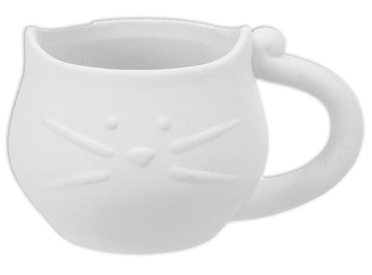 Cat Mug Bisqueware