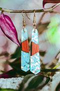 Splash Wooden & Resin Earrings