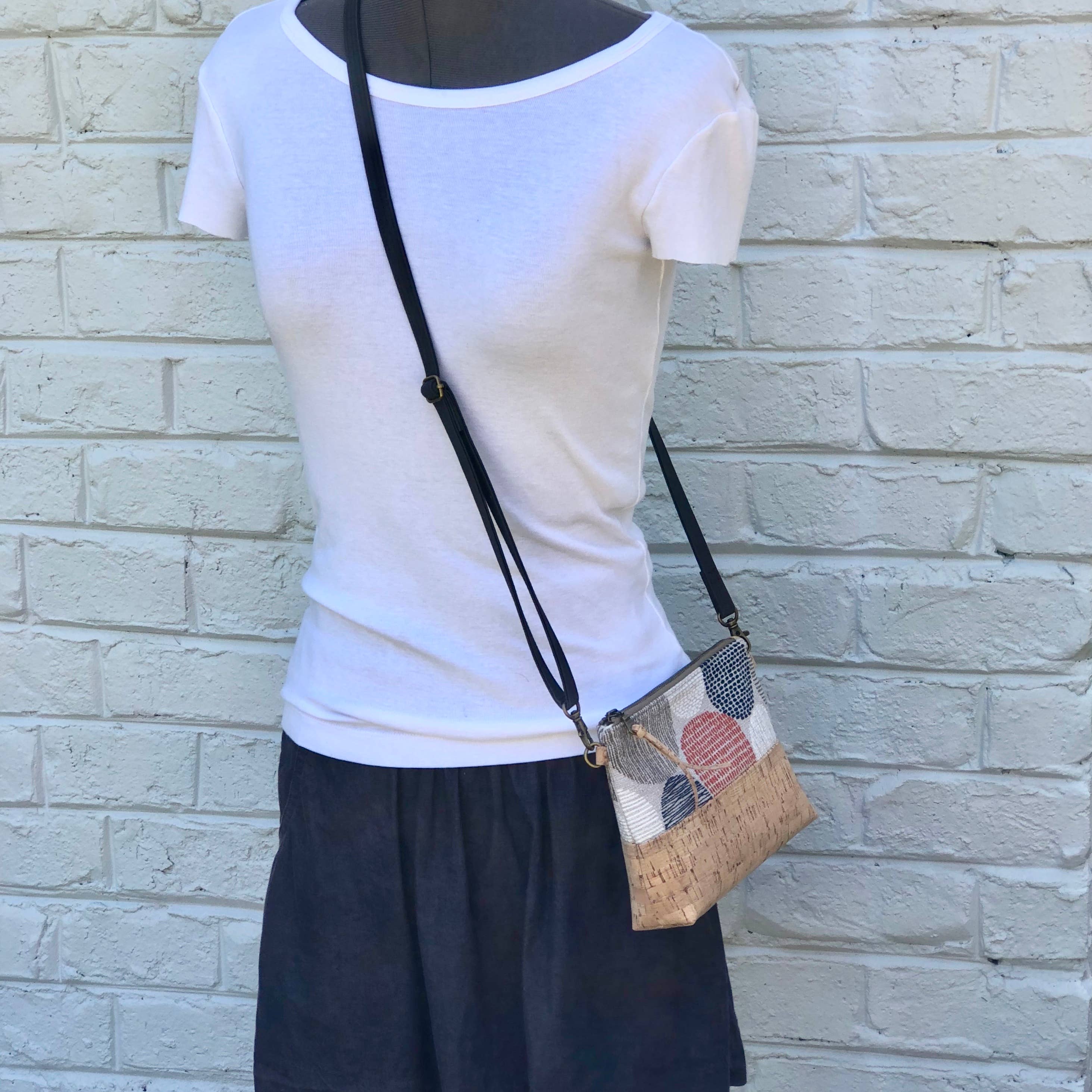 Sky Show Organic Cotton & Cork Crossbody