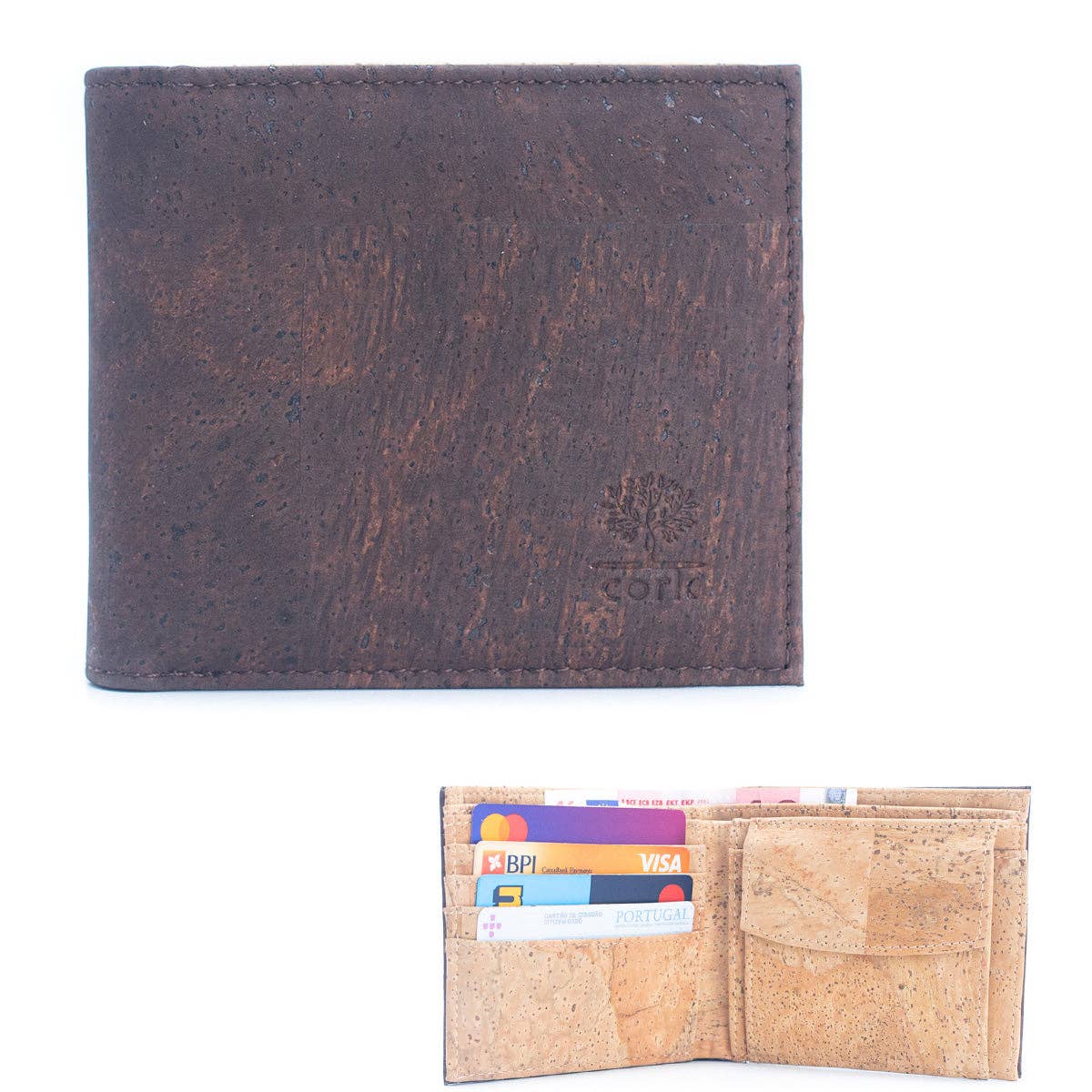 Brown Cork Men's Wallet