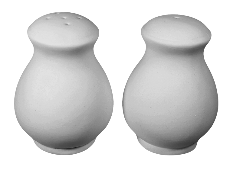 Salt and Pepper Set Bisqueware