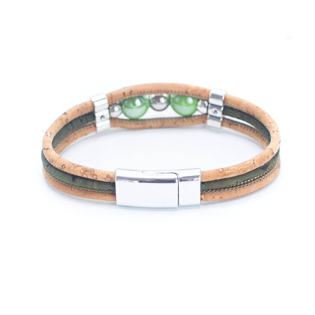 Beaded Handmade Cork Bracelet