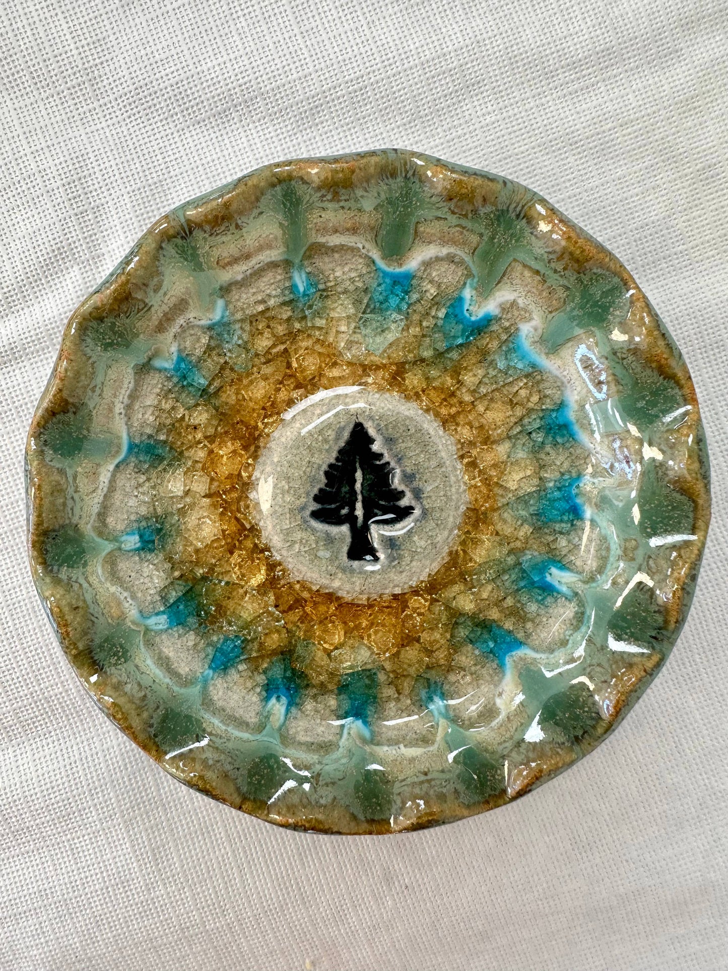 Pine Tree Icon Dish