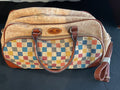 Checkered Cork Travel Bag